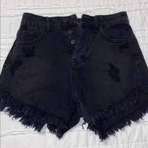 brand new wild fable black denim ripped shorts